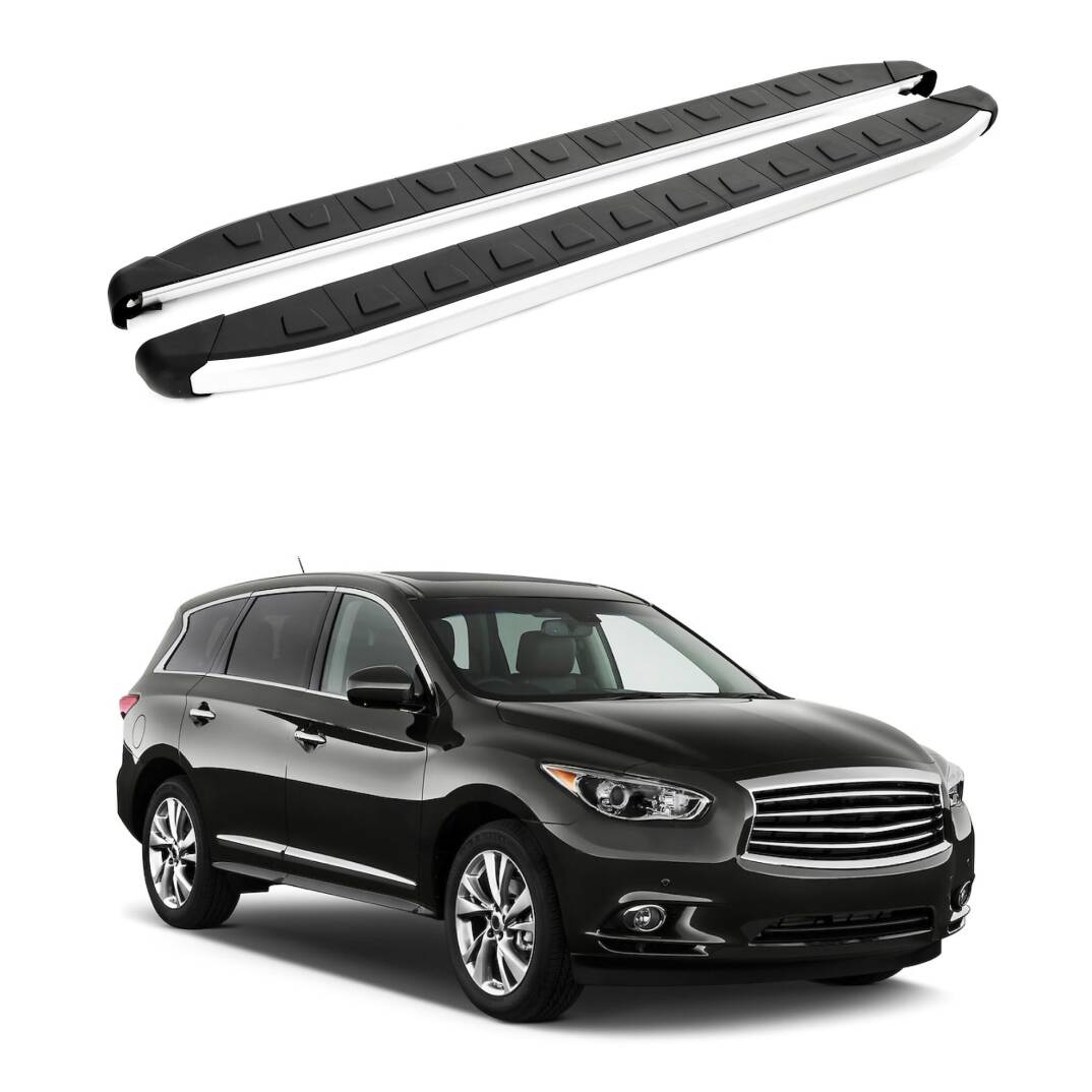 TURTLE Fits Infiniti Jx35 (L50) 2012-2021 Side Step Alyans Silver - 1