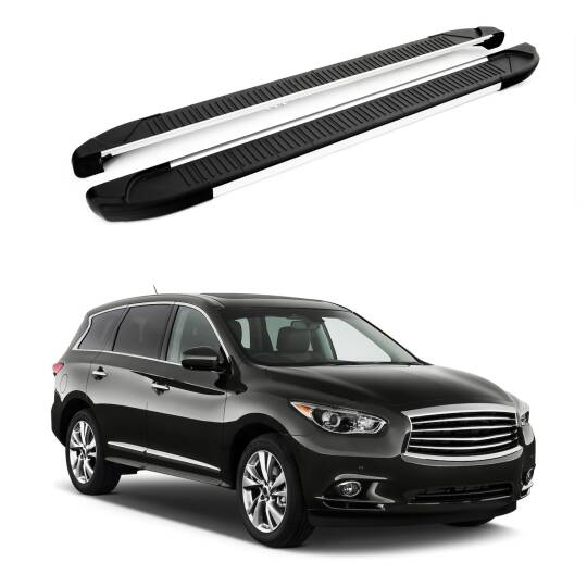TURTLE Fits Infiniti Jx35 (L50) 2012-2021 Side Step Another Silver