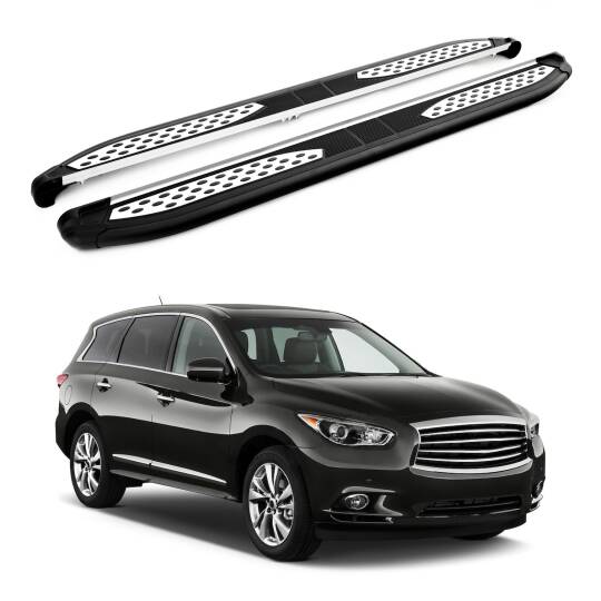 TURTLE Fits Infiniti Jx35 (L50) 2012-2021 Side Step Plus Black