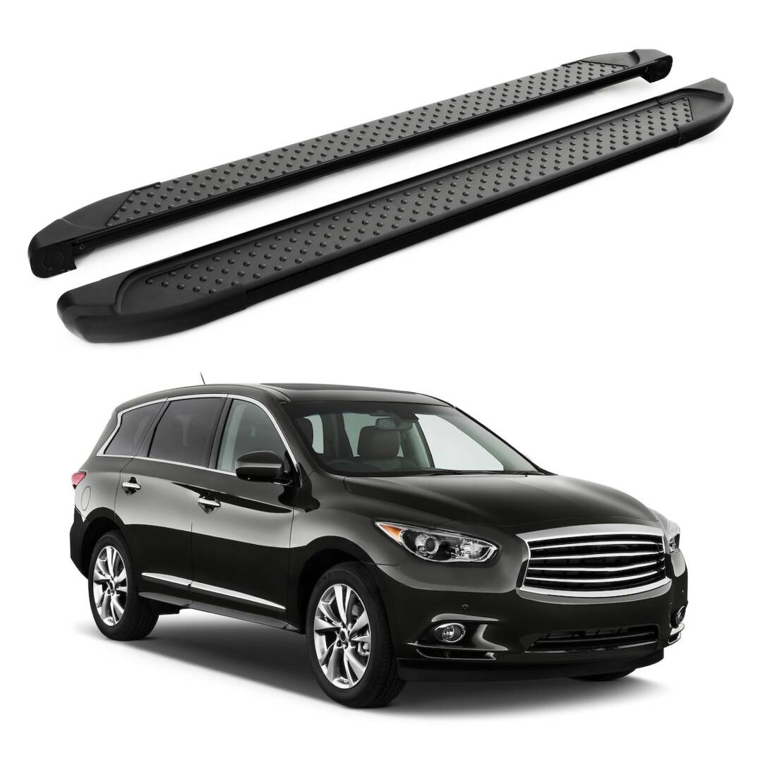 TURTLE Fits Infiniti Jx35 (L50) 2012-2021 Side Step Sapphire V1 Black - 1