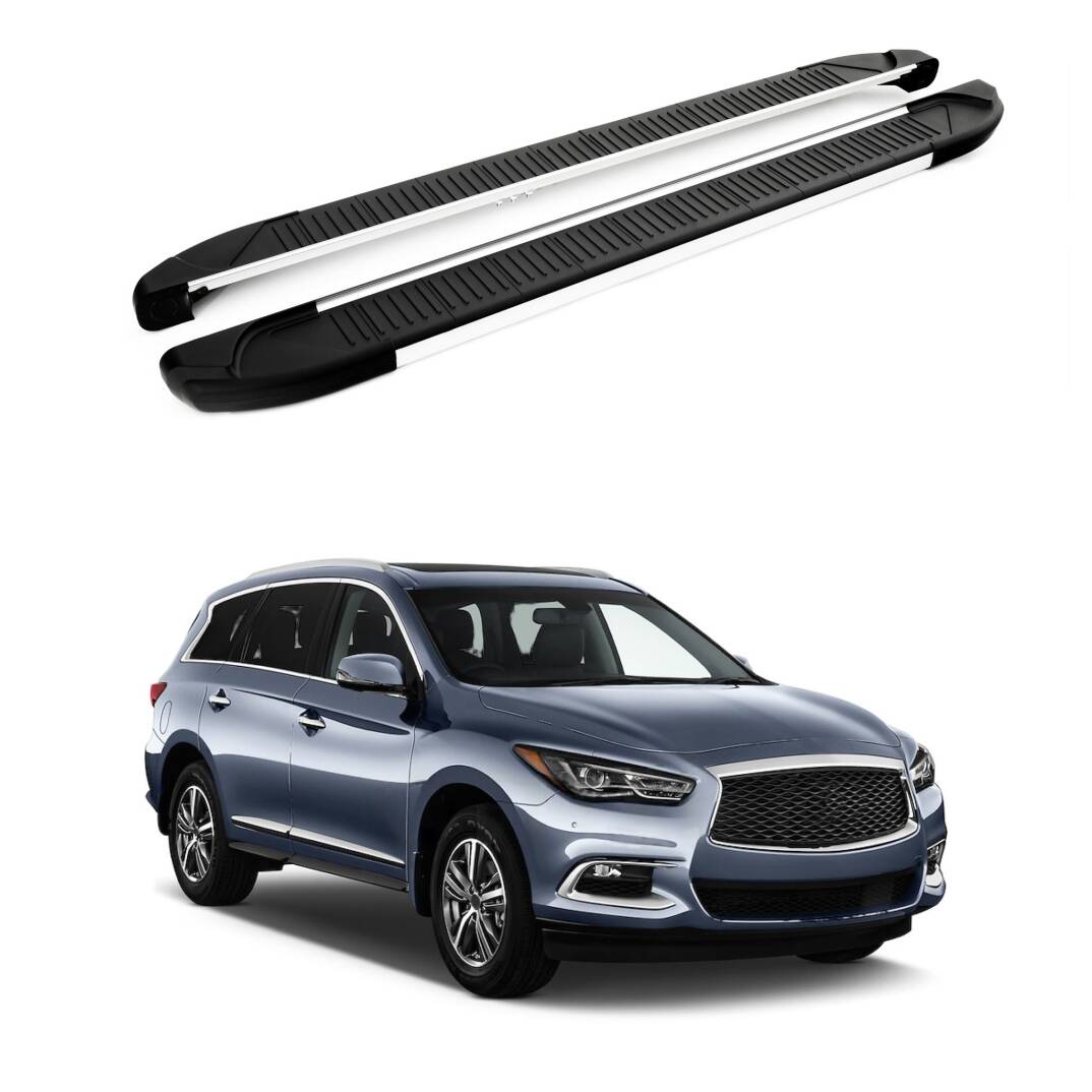 TURTLE Fits Infiniti Qx60 (L50) 2012-2021 Side Step Another Silver - 1