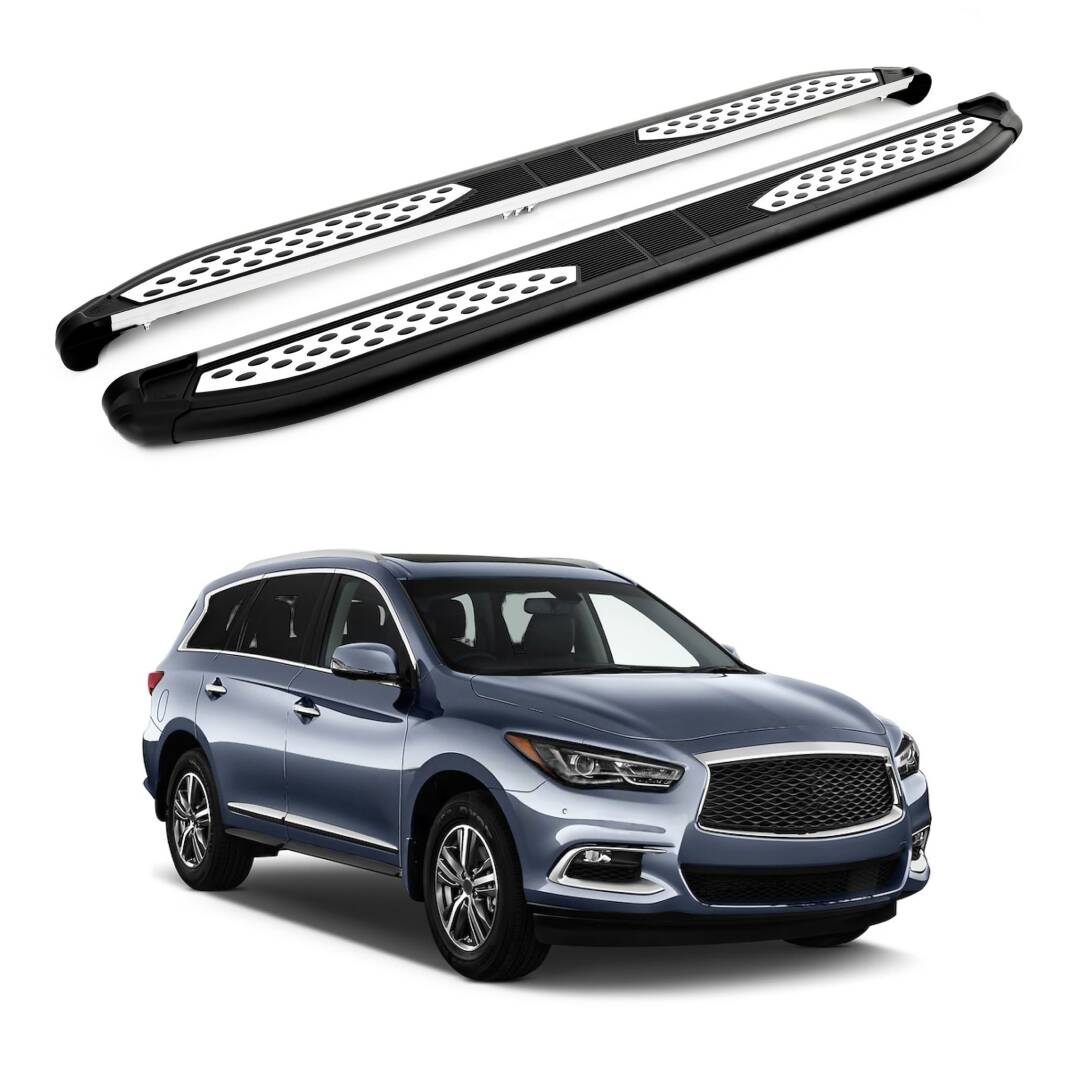 TURTLE Fits Infiniti Qx60 (L50) 2012-2021 Side Step Plus Black - 1