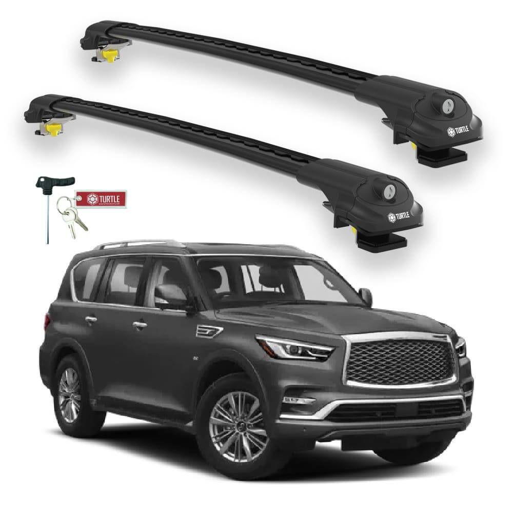 TURTLE Fits Infiniti Qx80 (Z62) 2014-2025 Roof Rack Air1 Black - 1