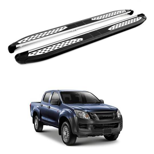 TURTLE Fits Isuzu D-Max (Rt50) 2012-2015 Side Step Plus Black