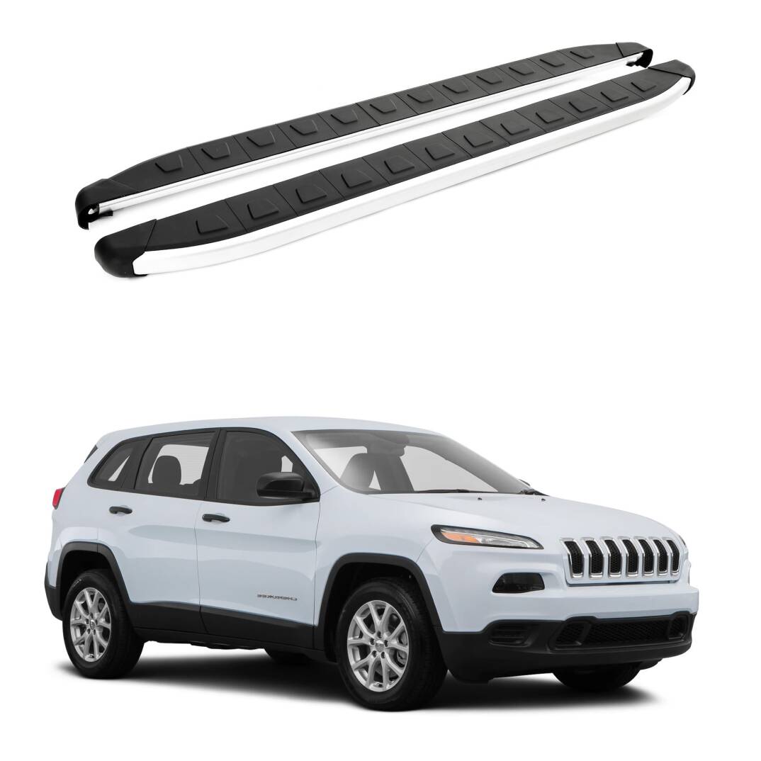 TURTLE Fits Jeep Cherokee (Kl) 2014-2025 Side Step Alyans Silver - 1