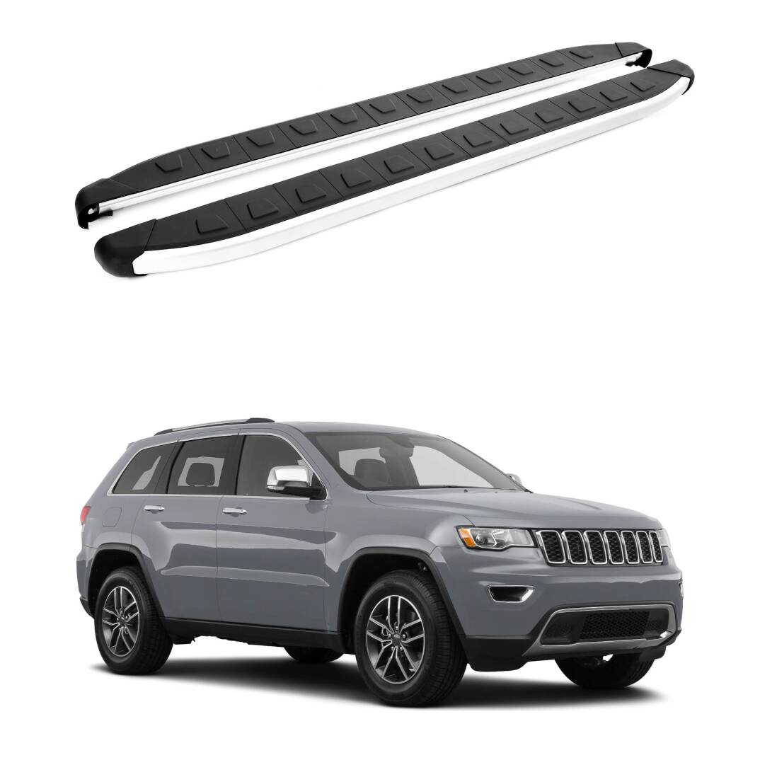 TURTLE Fits Jeep Grand Cherokee (Wk2) 2011-2023 Side Step Alyans Silver - 1