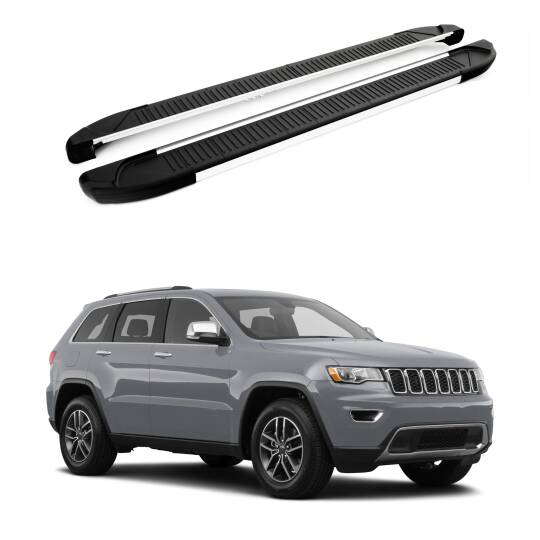 TURTLE Fits Jeep Grand Cherokee (Wk2) 2011-2023 Side Step Another Silver