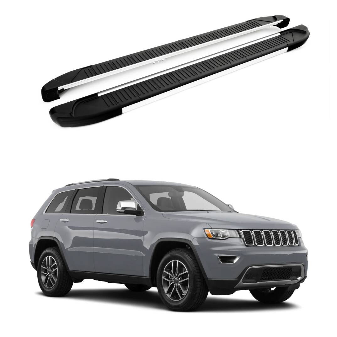 TURTLE Fits Jeep Grand Cherokee (Wk2) 2011-2023 Side Step Another Silver - 1