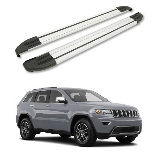 TURTLE Fits Jeep Grand Cherokee (Wk2) 2011-2023 Side Step Brillant Silver