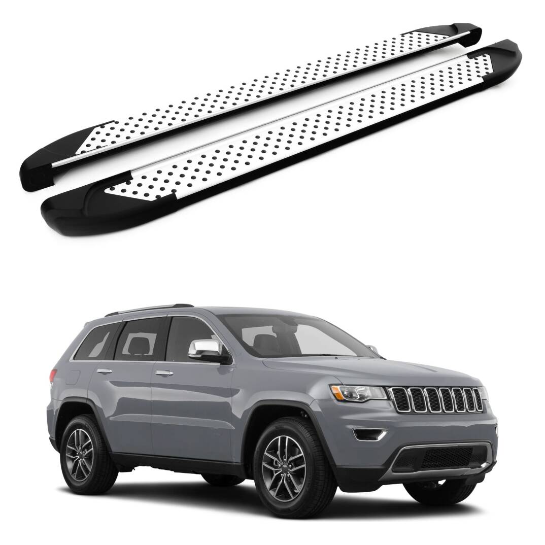 TURTLE Fits Jeep Grand Cherokee (Wk2) 2011-2023 Side Step Sapphire V1 Silver - 1