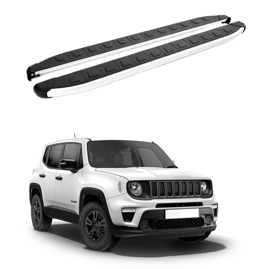 TURTLE Fits Jeep Renegade (Bu) 2015-2025 Side Step Alyans Silver - 1