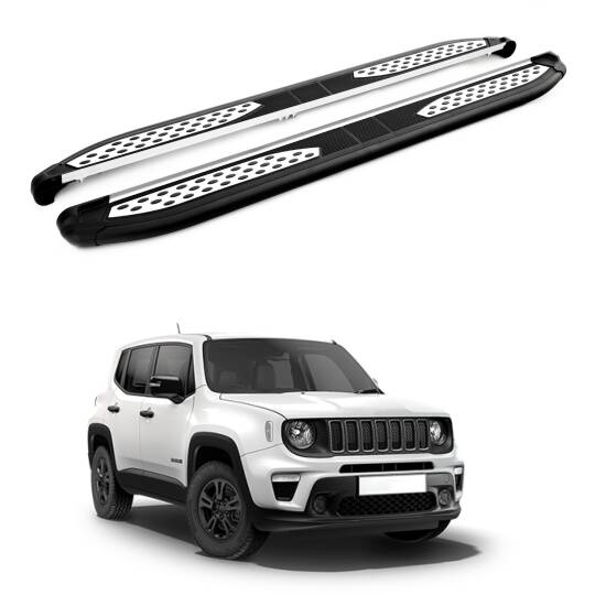 TURTLE Fits Jeep Renegade (Bu) 2015-2025 Side Step Plus Black