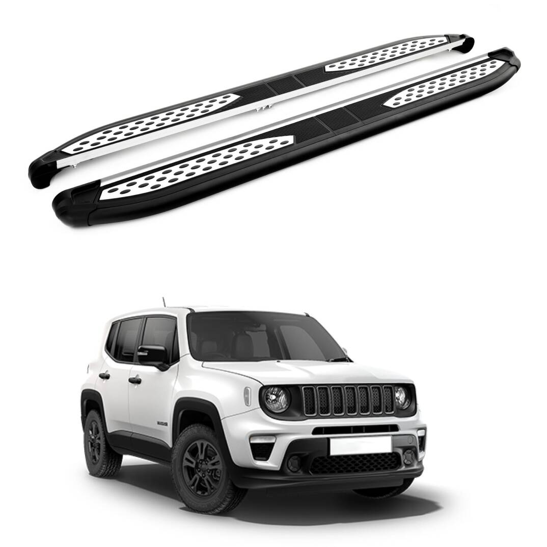 TURTLE Fits Jeep Renegade (Bu) 2015-2025 Side Step Plus Black - 1