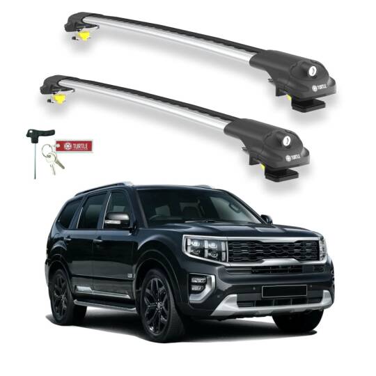 TURTLE Fits Kia Mohave (Hm2) 2020-2025 Roof Rack Air1 Silver