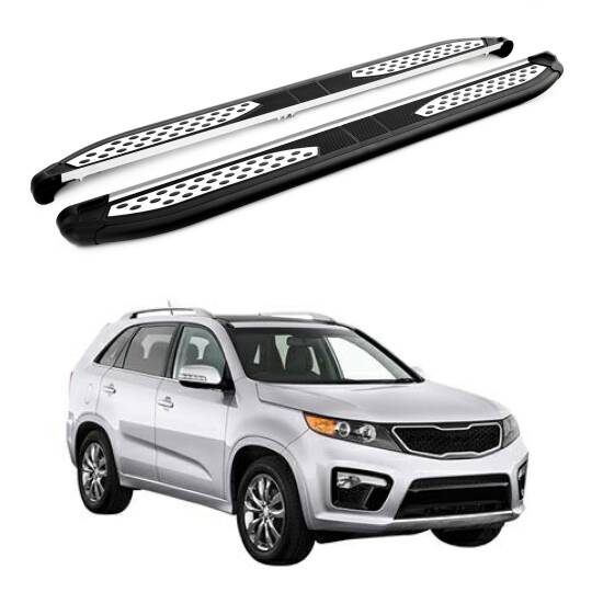 TURTLE Fits Kia Sorento (Xm) [Ru] 2010-2013 Side Step Plus Black