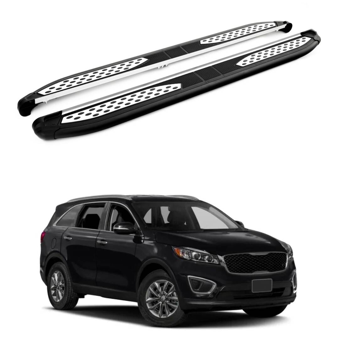 TURTLE Fits Kia Sorento (Xm) [Ru] 2013-2017 Side Step Plus Black - 1