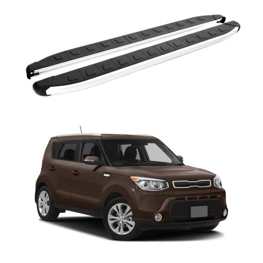TURTLE Fits Kia Soul (Ps) 2014-2019 Side Step Alyans Silver