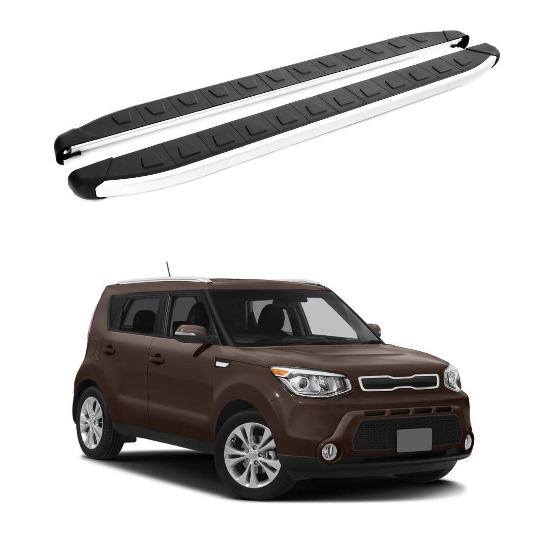 TURTLE Fits Kia Soul (Ps) 2014-2019 Side Step Alyans Silver - 1