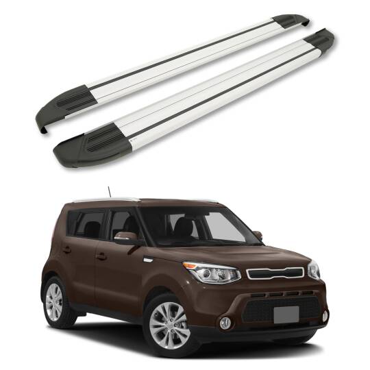 TURTLE Fits Kia Soul (Ps) 2014-2019 Side Step Brillant Silver