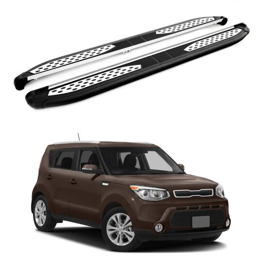 TURTLE Fits Kia Soul (Ps) 2014-2019 Side Step Plus Black