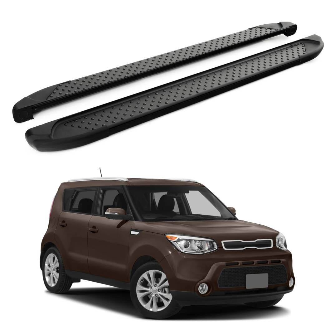TURTLE Fits Kia Soul (Ps) 2014-2019 Side Step Sapphire V1 Black - 1