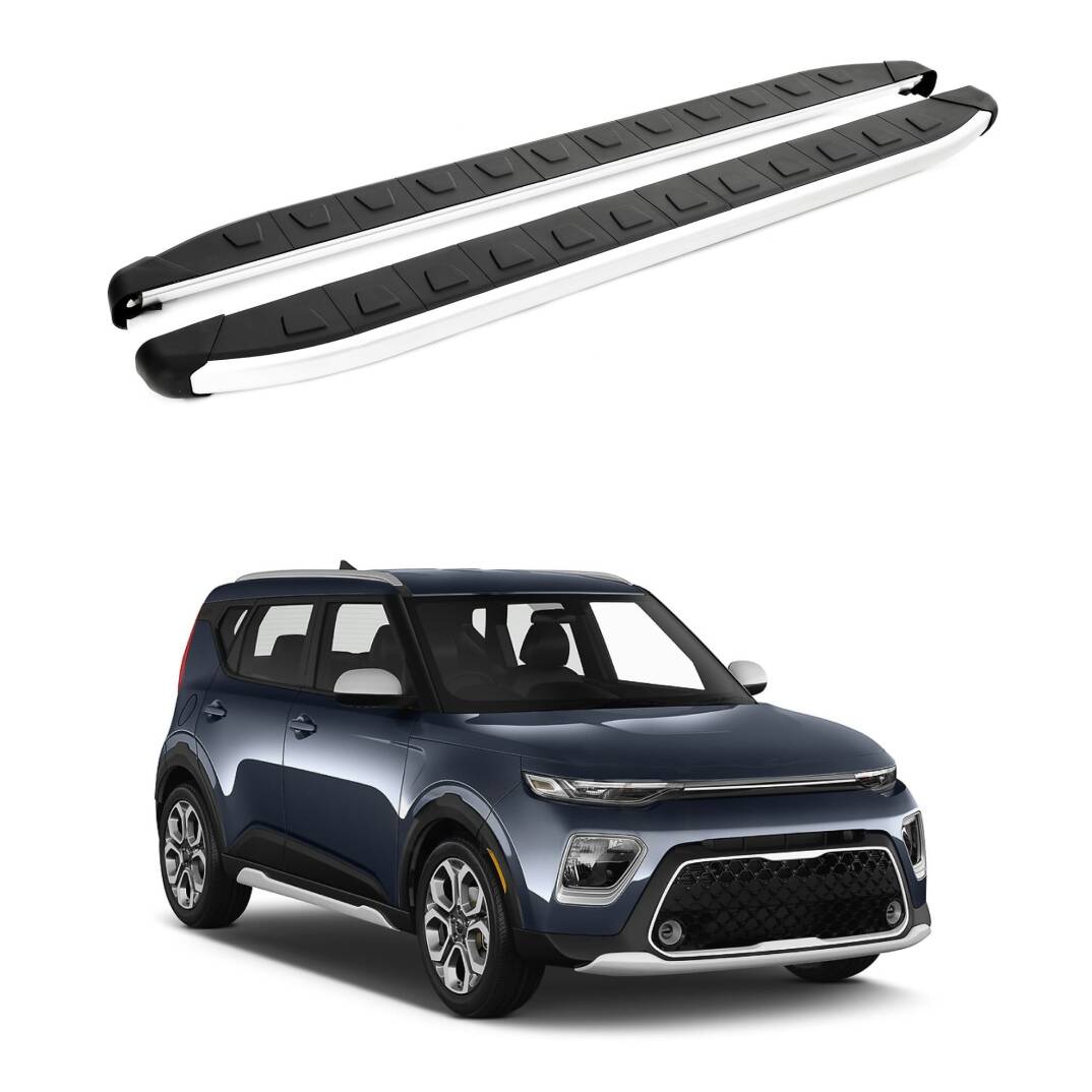 TURTLE Fits Kia Soul (Sk3) 2020-2025 Side Step Alyans Silver - 1
