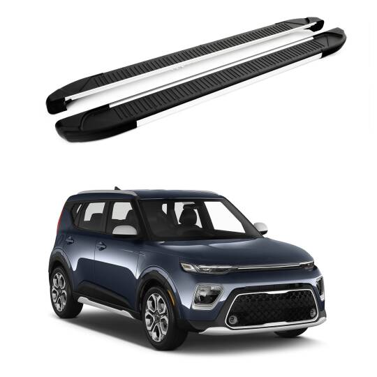 TURTLE Fits Kia Soul (Sk3) 2020-2025 Side Step Another Silver