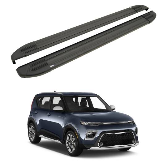 TURTLE Fits Kia Soul (Sk3) 2020-2025 Side Step Brillant Black