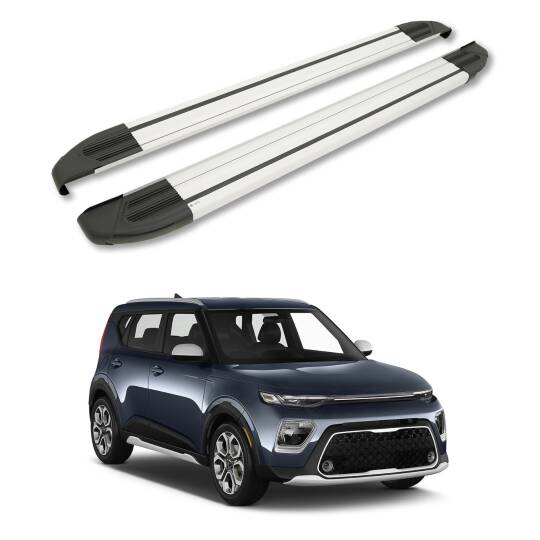 TURTLE Fits Kia Soul (Sk3) 2020-2025 Side Step Brillant Silver