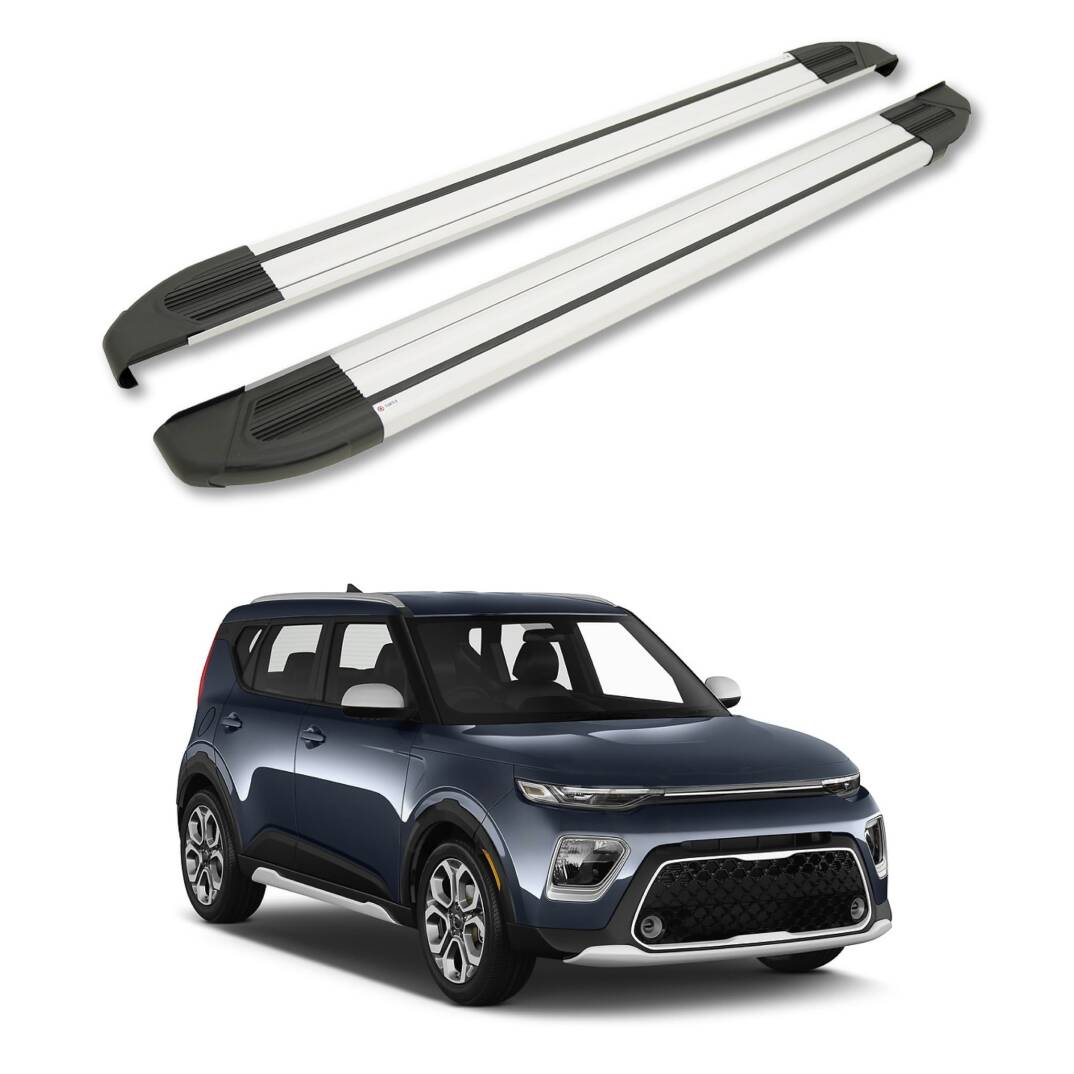 TURTLE Fits Kia Soul (Sk3) 2020-2025 Side Step Brillant Silver - 1