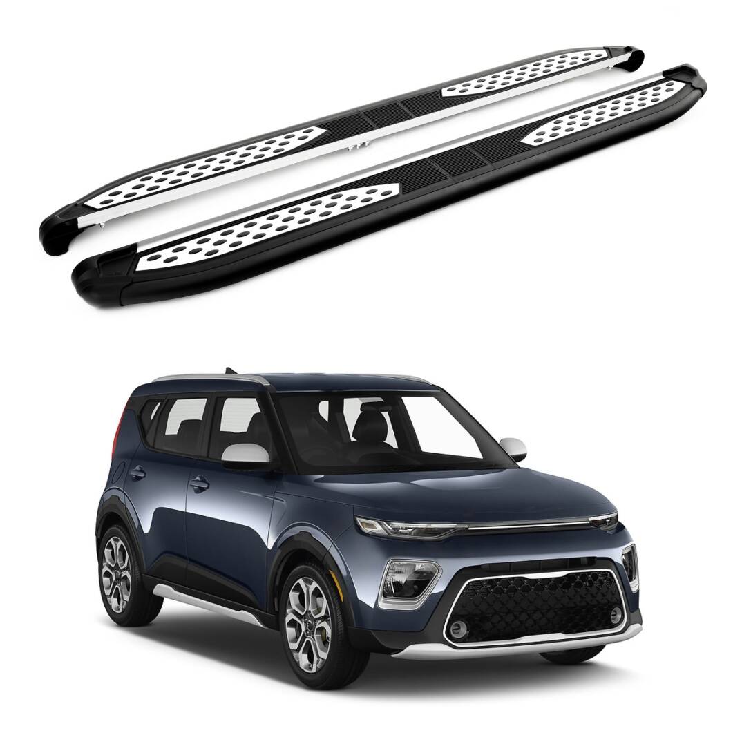 TURTLE Fits Kia Soul (Sk3) 2020-2025 Side Step Plus Black - 1
