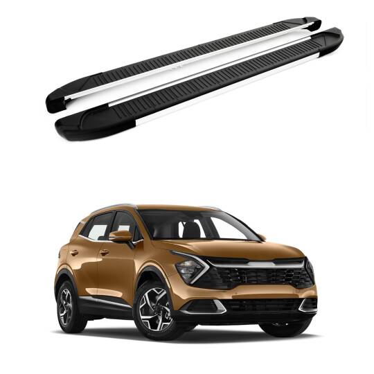 TURTLE Fits Kia Sportage (Nq5) 2022-2025 Side Step Another Silver