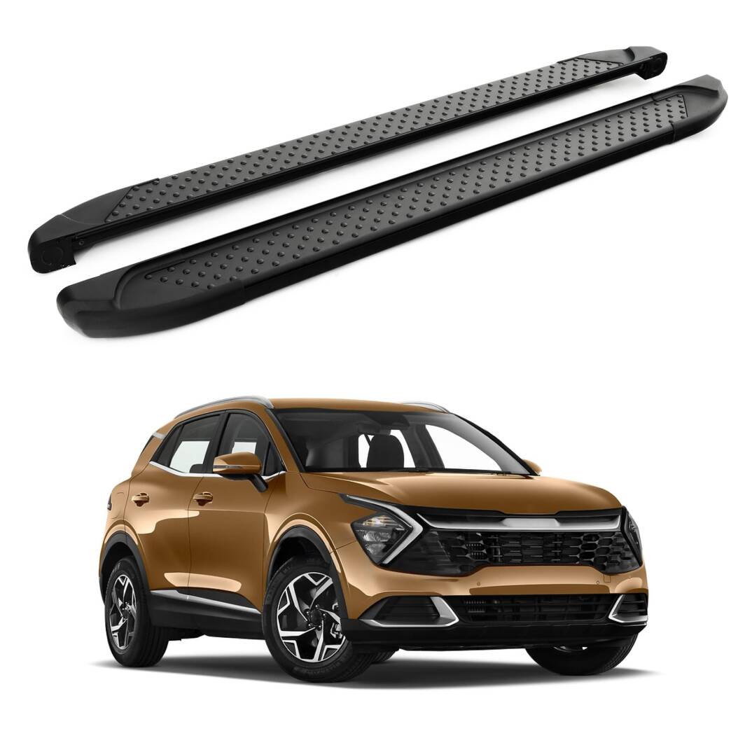 TURTLE Fits Kia Sportage (Nq5) 2022-2025 Side Step Sapphire V1 Black - 1