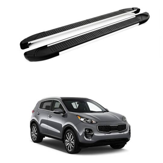 TURTLE Fits Kia Sportage (Ql) 2016-2021 Side Step Another Silver