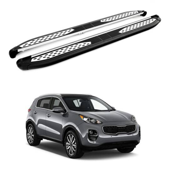 TURTLE Fits Kia Sportage (Ql) 2016-2021 Side Step Plus Black