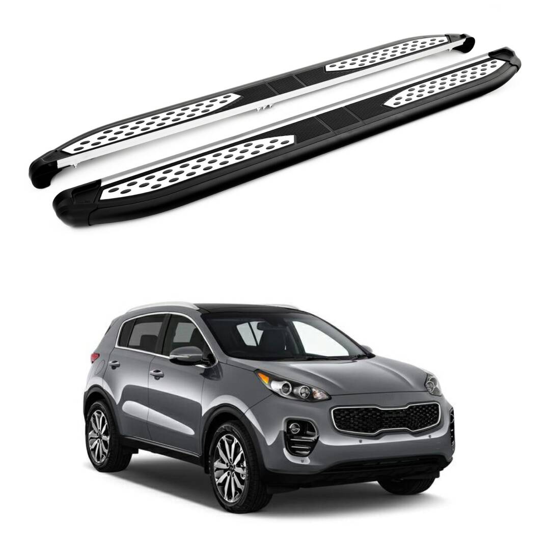 TURTLE Fits Kia Sportage (Ql) 2016-2021 Side Step Plus Black - 1