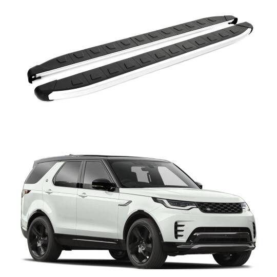 TURTLE Fits Land Rover Discovery 5 (L462) 2017-2025 Side Step Alyans Silver