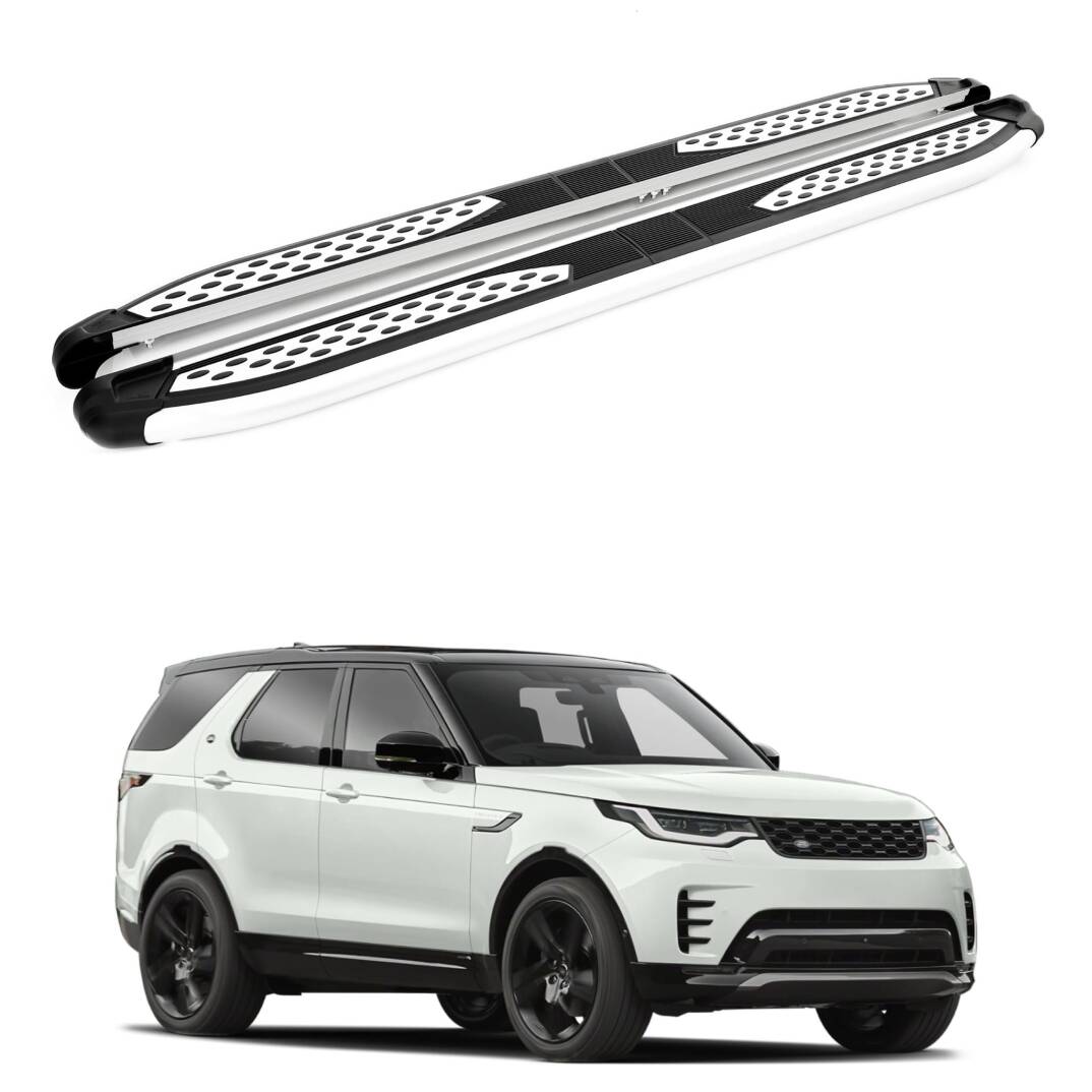 TURTLE Fits Land Rover Discovery 5 (L462) 2017-2025 Side Step Plus Silver - 1