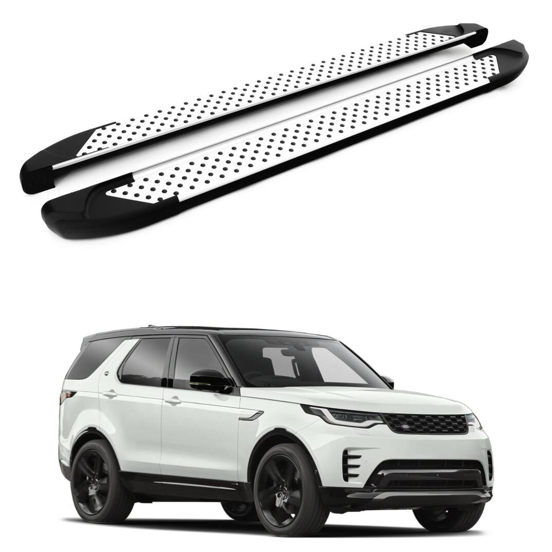 TURTLE Fits Land Rover Discovery 5 (L462) 2017-2025 Side Step Sapphire V1 Silver - 1