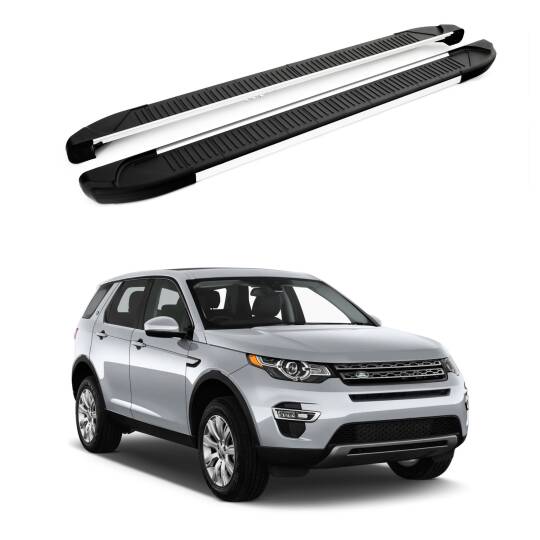 TURTLE Fits Land Rover Discovery Sport (L550) 2014-2019 Side Step Another Silver
