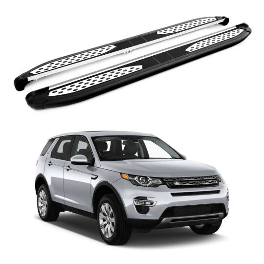 TURTLE Fits Land Rover Discovery Sport (L550) 2014-2019 Side Step Plus Black