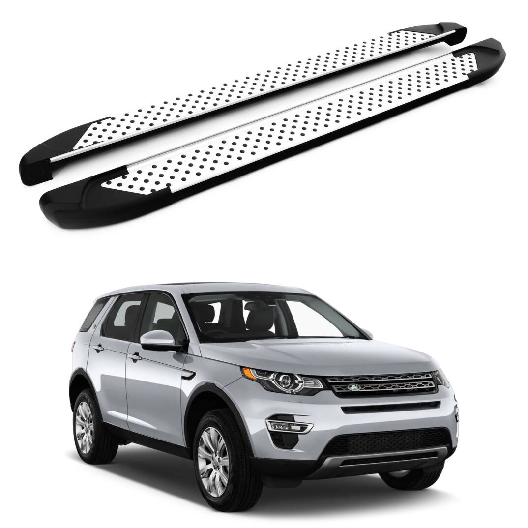 TURTLE Fits Land Rover Discovery Sport (L550) 2014-2019 Side Step Sapphire V1 Silver - 1