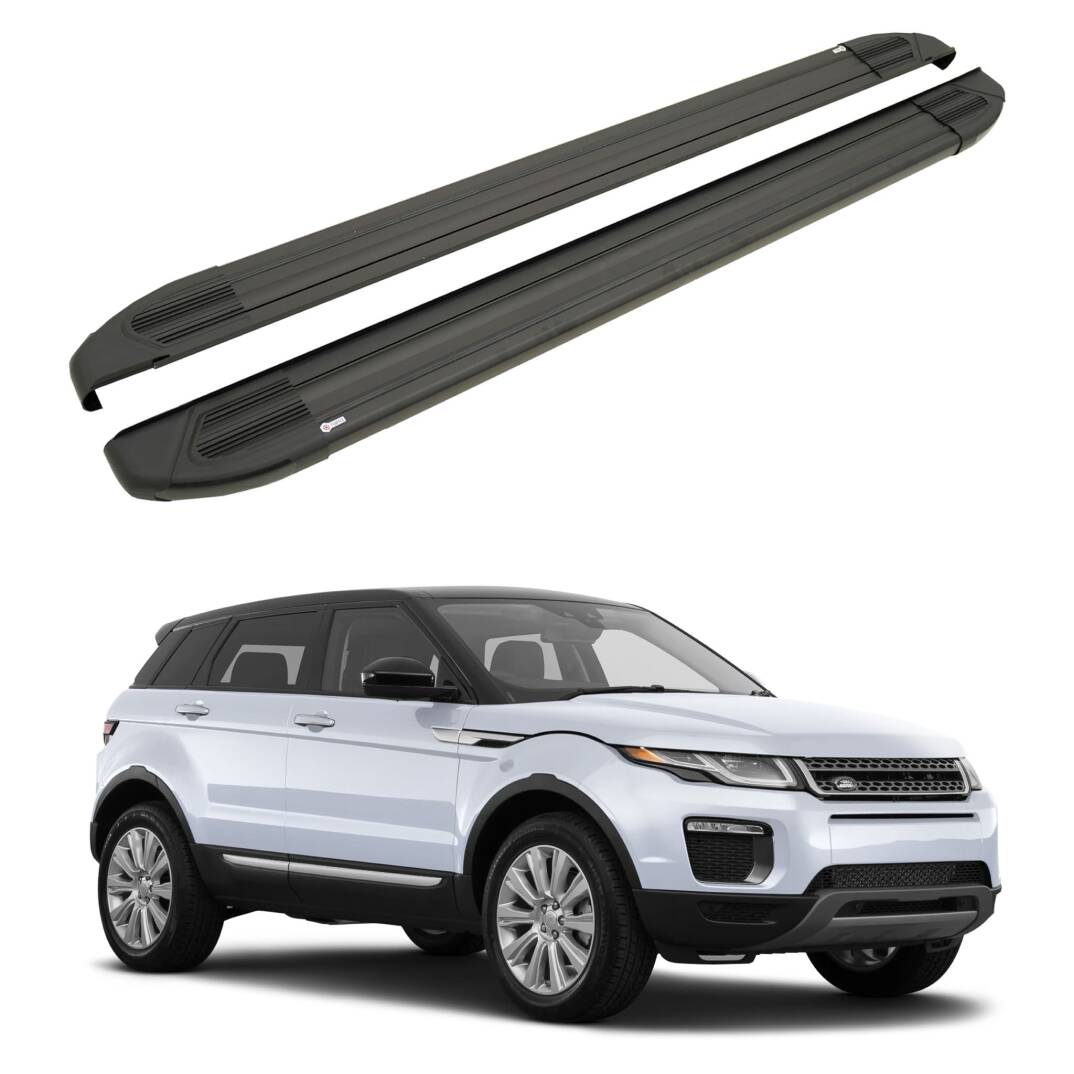 TURTLE Fits Land Rover Range Rover Evoque (L538) 2011-2018 Side Step Brillant Black - 1
