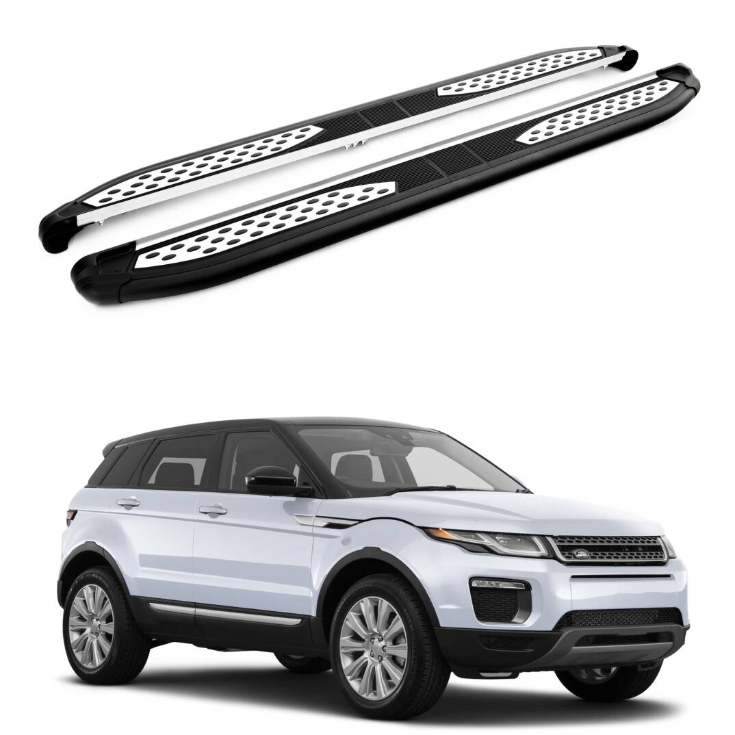 TURTLE Fits Land Rover Range Rover Evoque (L538) 2011-2018 Side Step Plus Black - 1