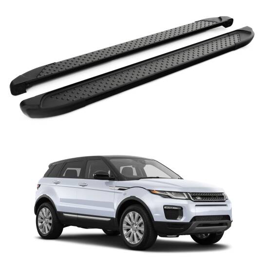 TURTLE Fits Land Rover Range Rover Evoque (L538) 2011-2018 Side Step Sapphire V1 Black