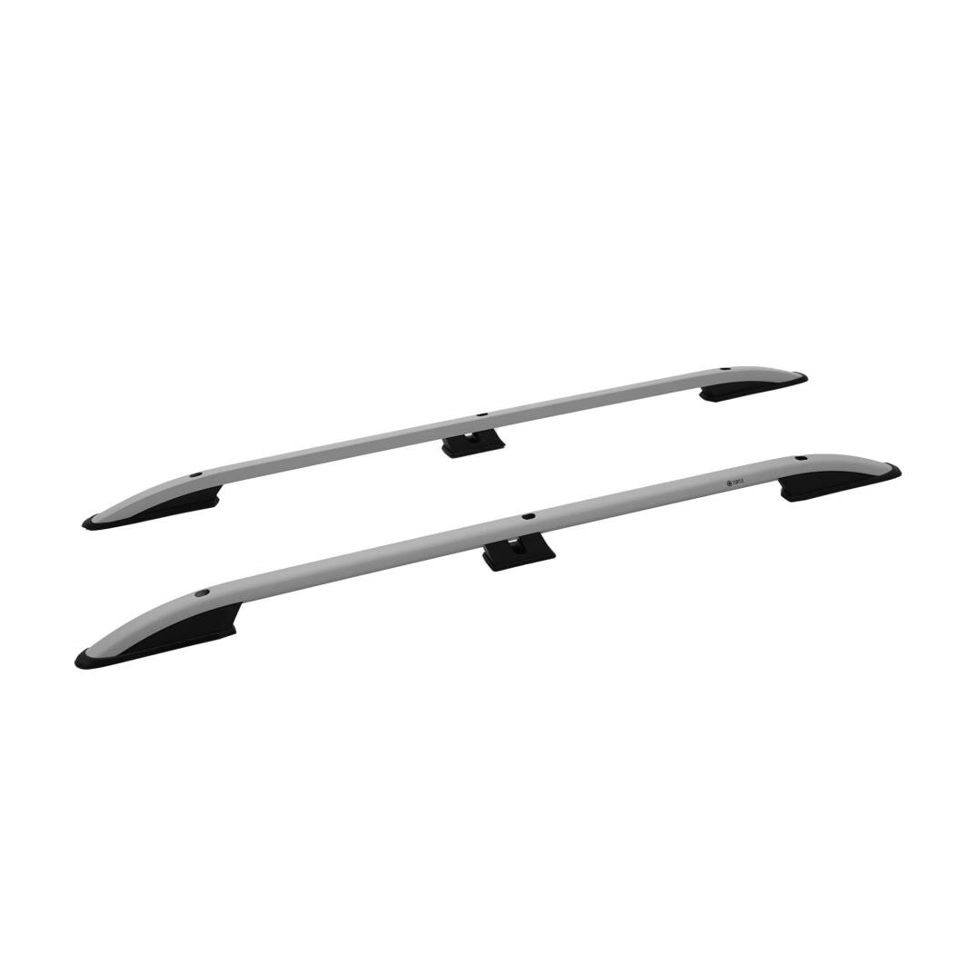 TURTLE Fits Land Rover Range Rover Sport (L320) 2005-2013 Roof Rail Crown Silver - 1
