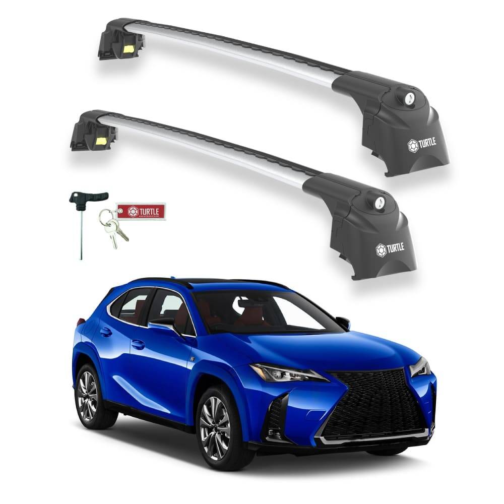 TURTLE Fits Lexus Ux (Za10) 2019-2025 Roof Rack Air2 Silver - 1