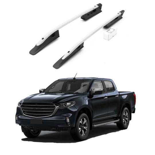 TURTLE Fits Mazda Bt-50 (Up/Ur) 2011-2019 Roof Rail Falcon Silver