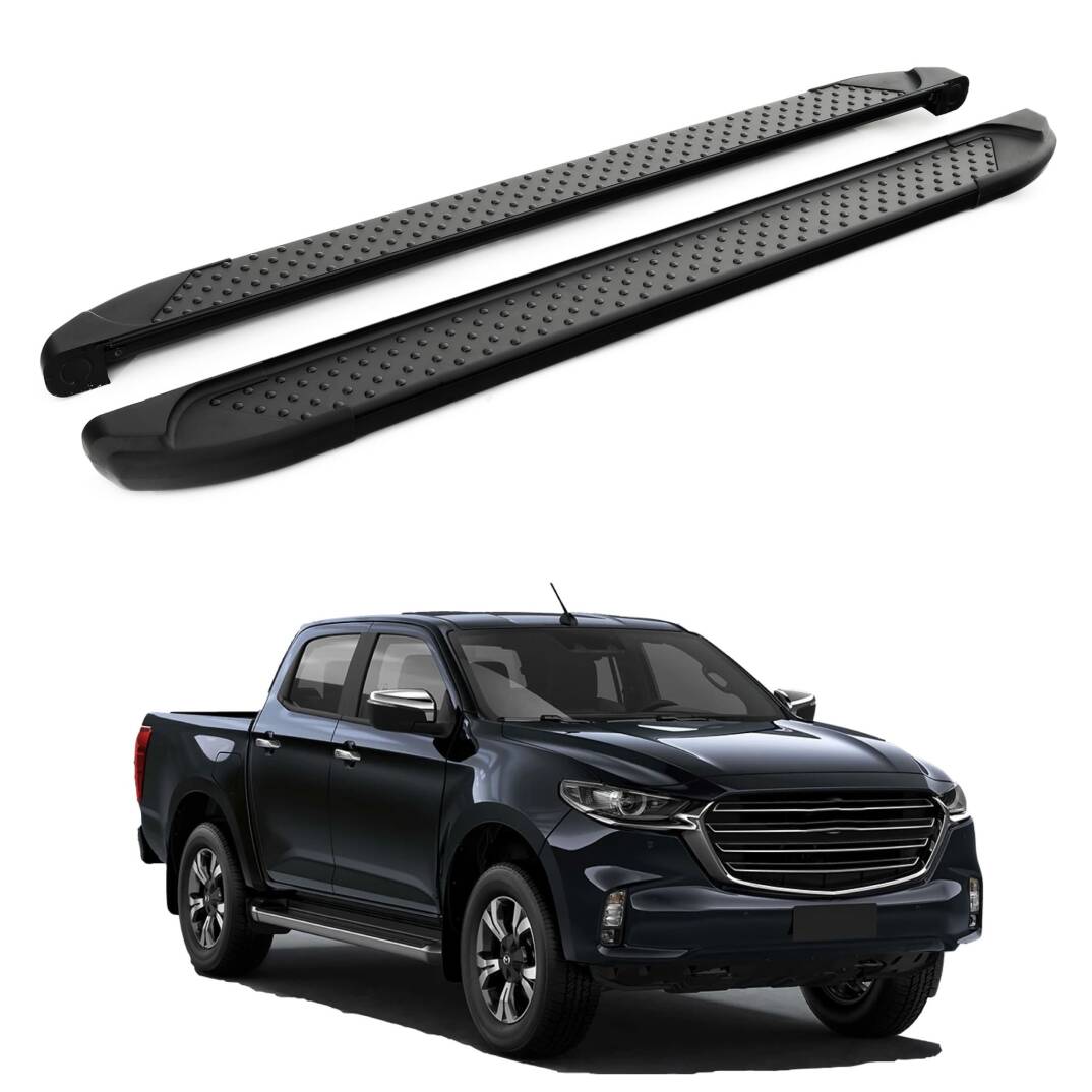 TURTLE Fits Mazda Bt-50 (Up/Ur) 2011-2019 Side Step Sapphire V1 Black - 1