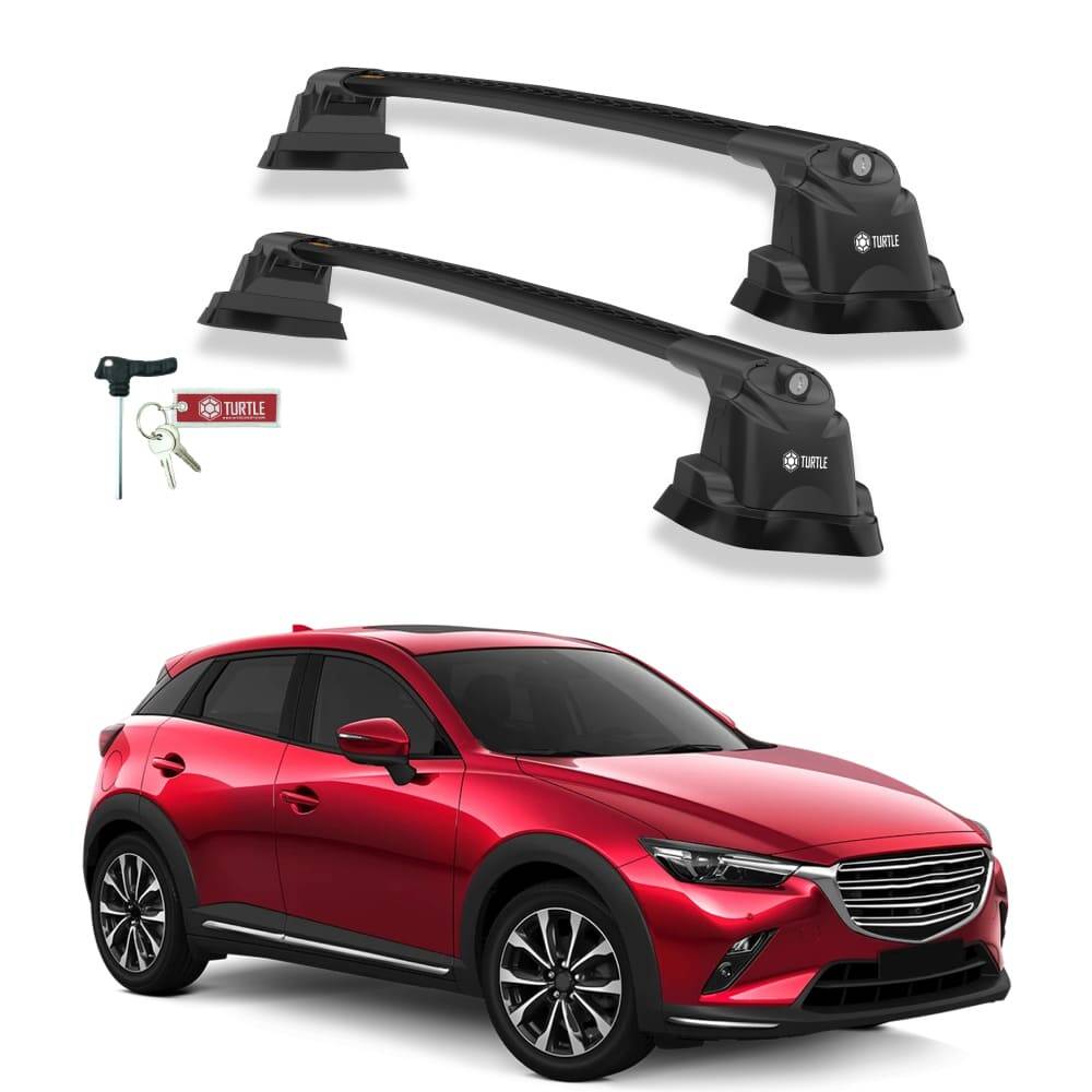 TURTLE Fits Mazda Cx-3 (Dk) 2015-2022 Roof Rack Air3 Black - 1